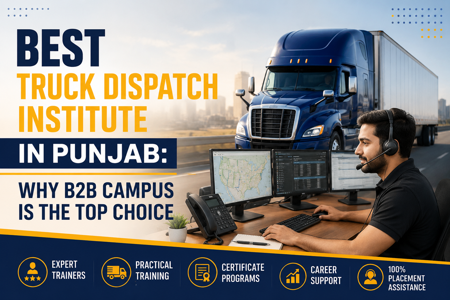 Best Truck Dispatch Institute in Punjab: Why B2B Campus Is the Top Choice